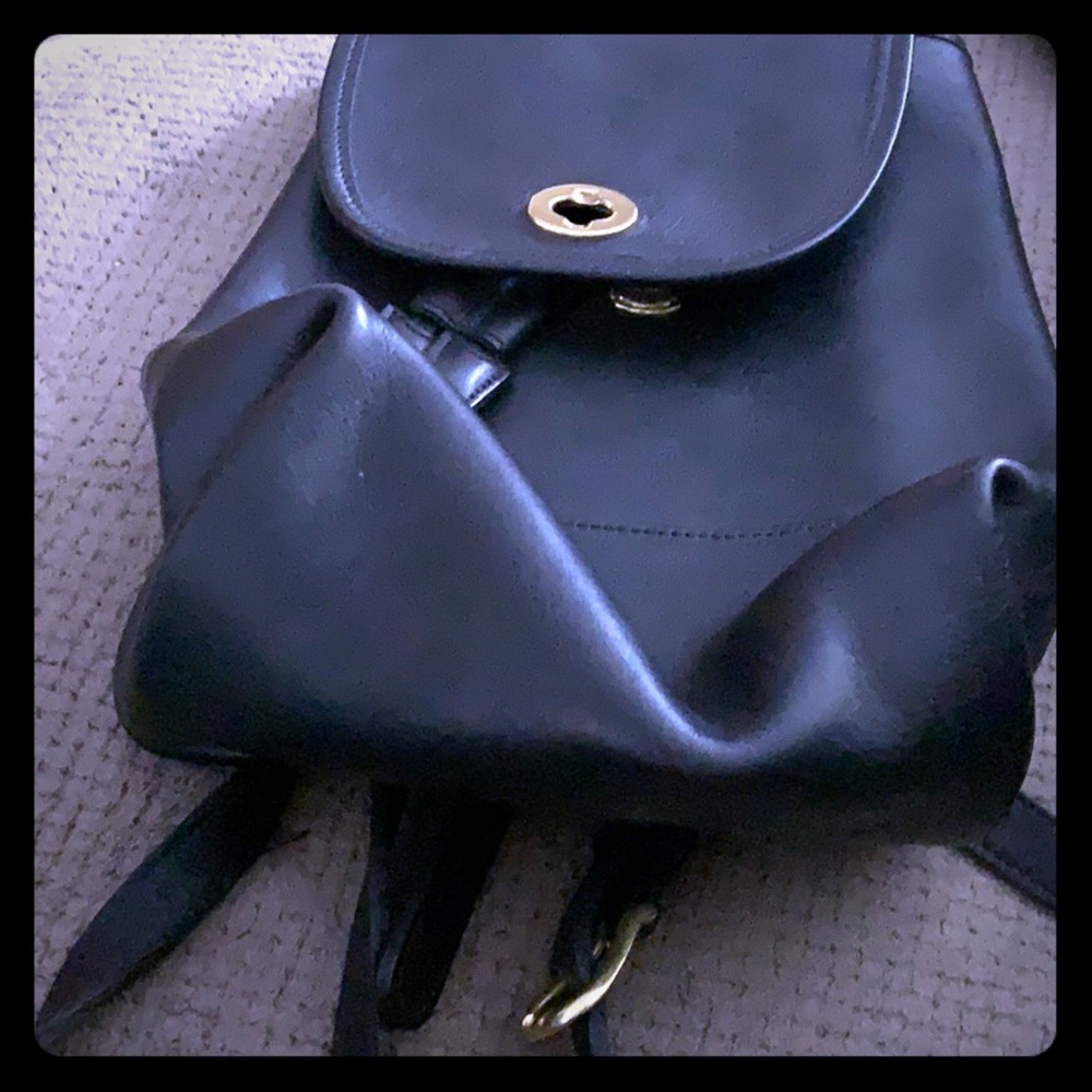 Vintage Coach mini back pack purse